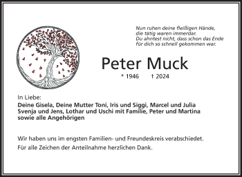 Traueranzeige von Peter Muck von Frankenpost